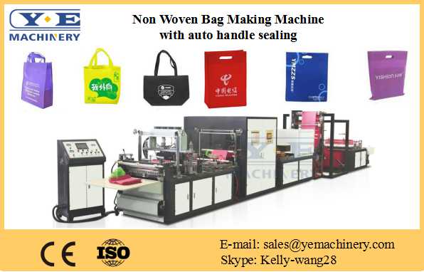 Non Woven Bag Making Machine with auto handle sealing